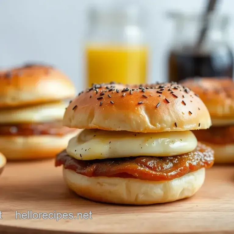 Bake Mini Bagel Breakfast Sliders