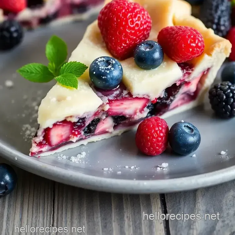 Bake Mixed Berry Pie: Sweet & Easy Delight presentation