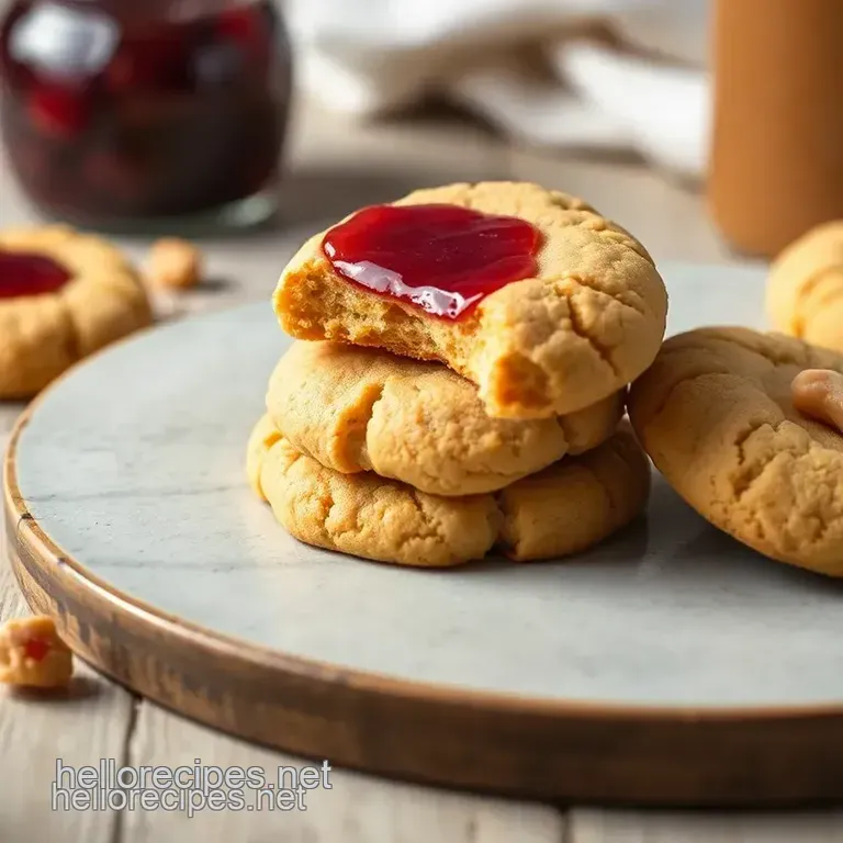 Peanut Butter & Jelly Cookies presentation