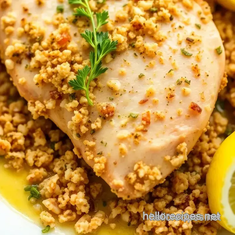Bake Perdue Chicken with Zesty Herb Crust presentation