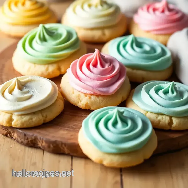 Bake Sugar Cookies with Colorful Buttercream presentation