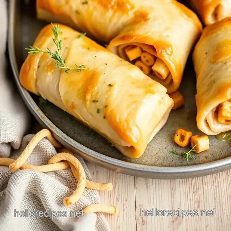 Cheesy Stuffed Turkey Roll-Ups presentation