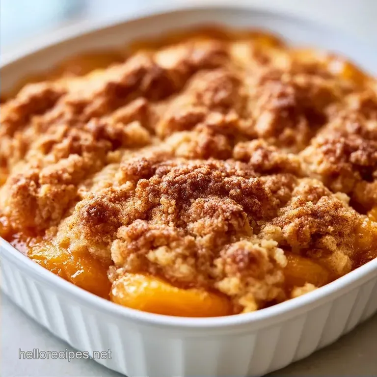 Baked Apricot Dessert: Golden Crumble