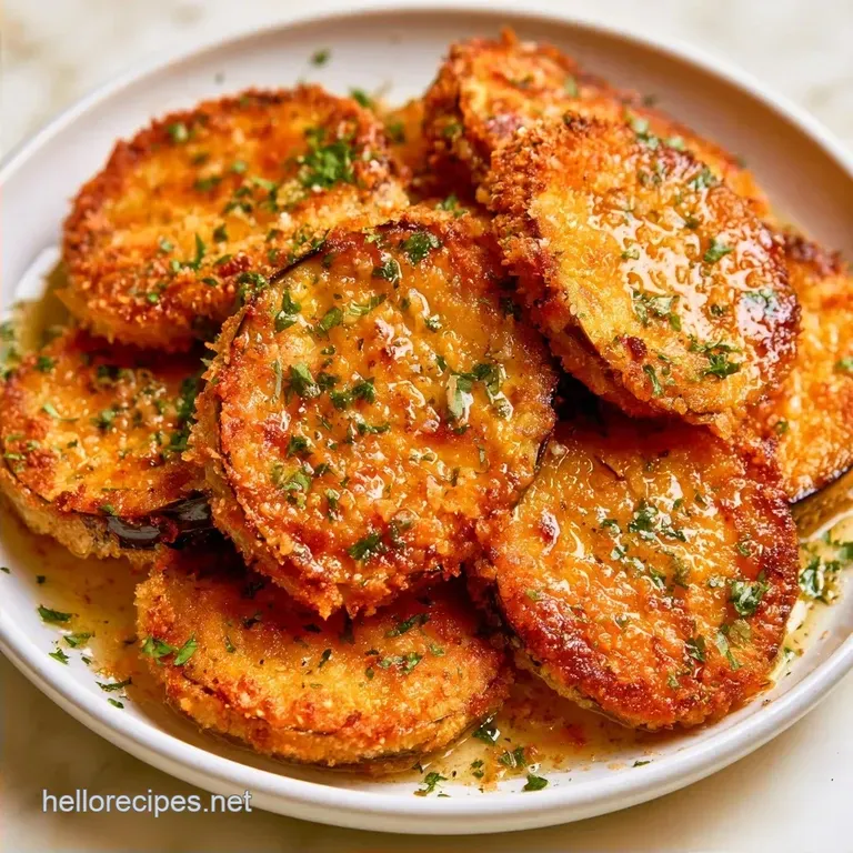 Crispy Baked Eggplant Slices with Parmesan