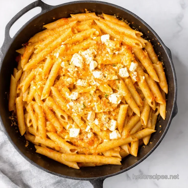 Baked Feta Pasta with Burst Cherry Tomatoes Basil