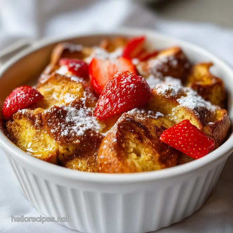 Baked French Toast: Rich and Custardy