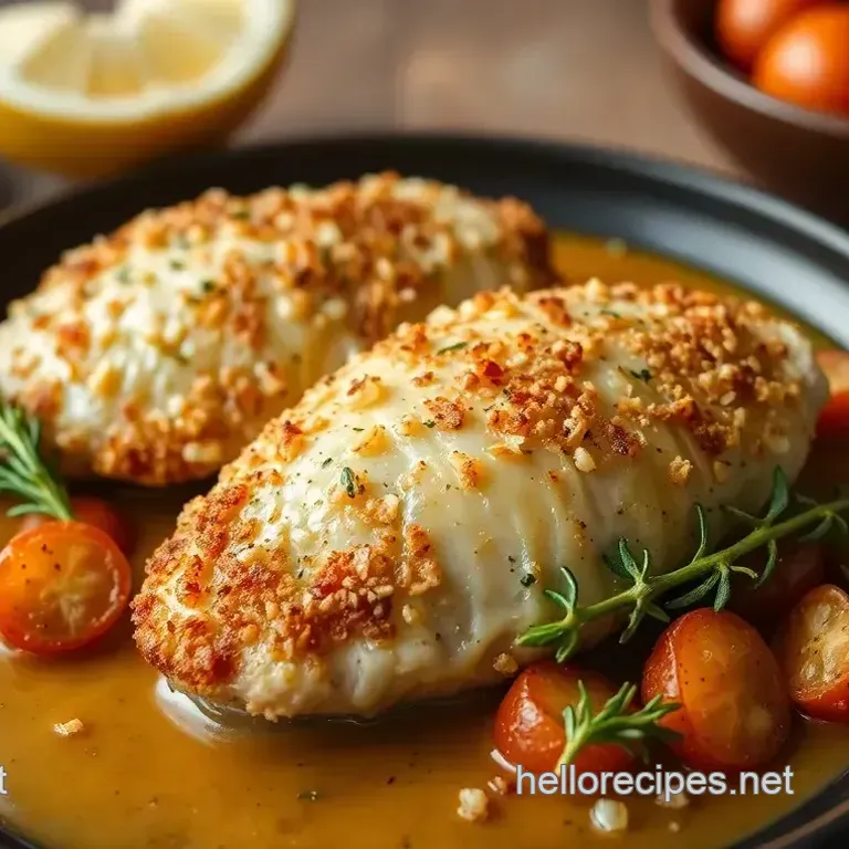 Baked Garlic Parmesan Chicken with Crunch