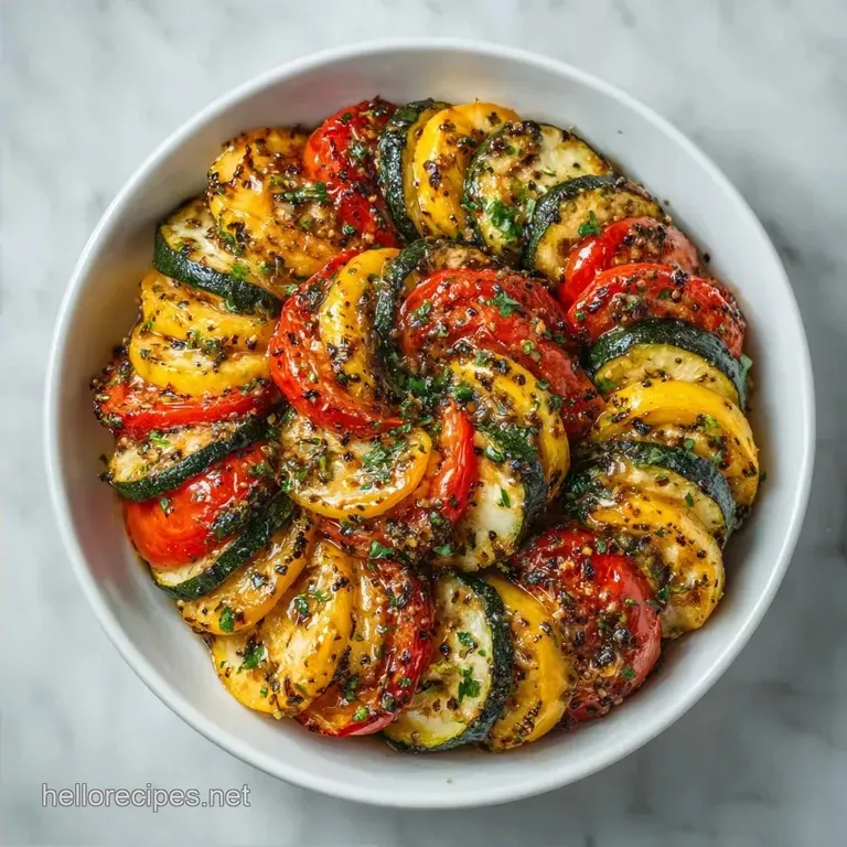 Baked Zucchini Tian: Golden and Roasted