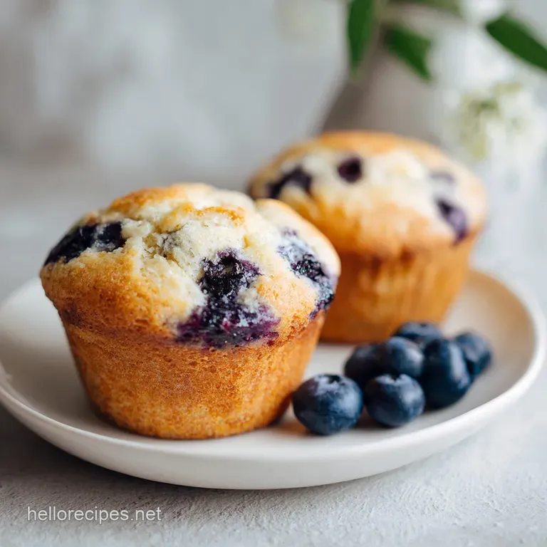 Blueberry Muffins: Bakery Style with Crumb Topping