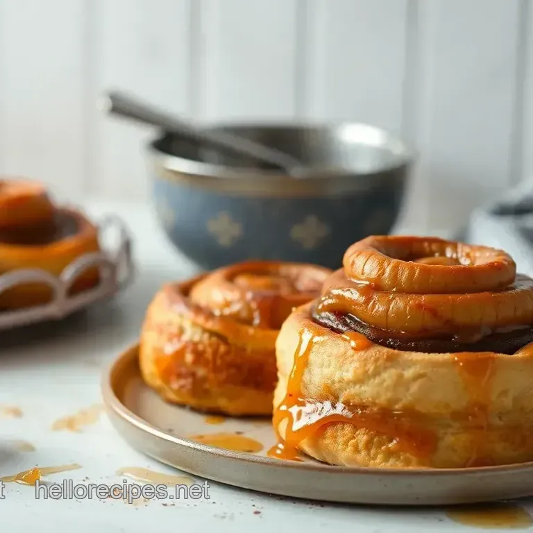Heavenly Apple Cinnamon Rolls with Warm Caramelized Apples