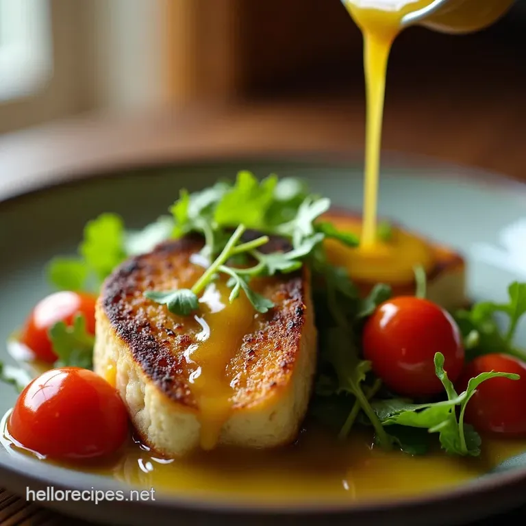 The Perfect Balance FiveMinute Balsamic Mustard and Honey Vinaigrette presentation