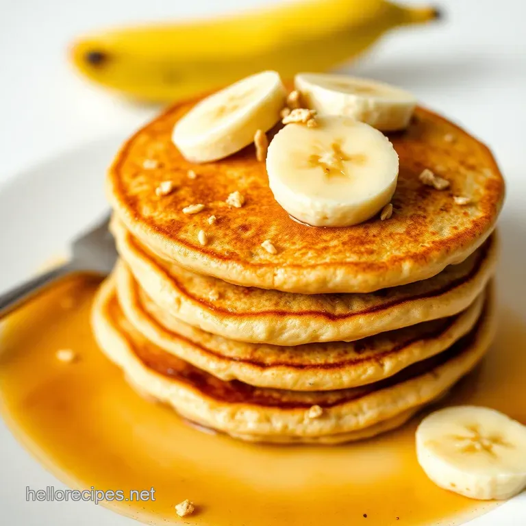 Banana Oatmeal Bliss Pancakes: Fluffy Delicious and Healthy-ish!