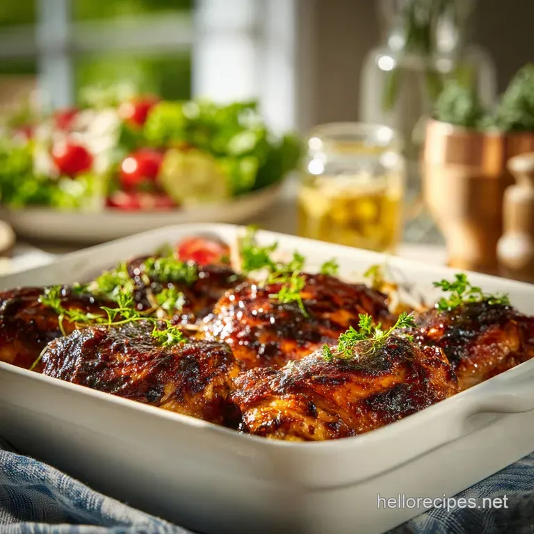 BBQ Chicken Bake: Glaze Lock Technique