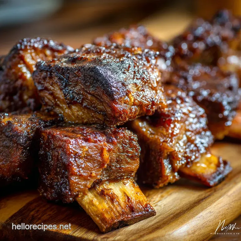Slow Cooked Oven Baked BBQ Short Ribs: The Sunday Roast Rival