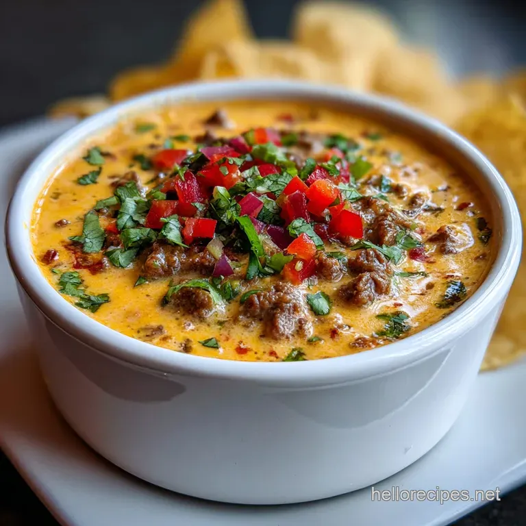 Slow Cooker Beef Queso Dip: Stable Emulsion