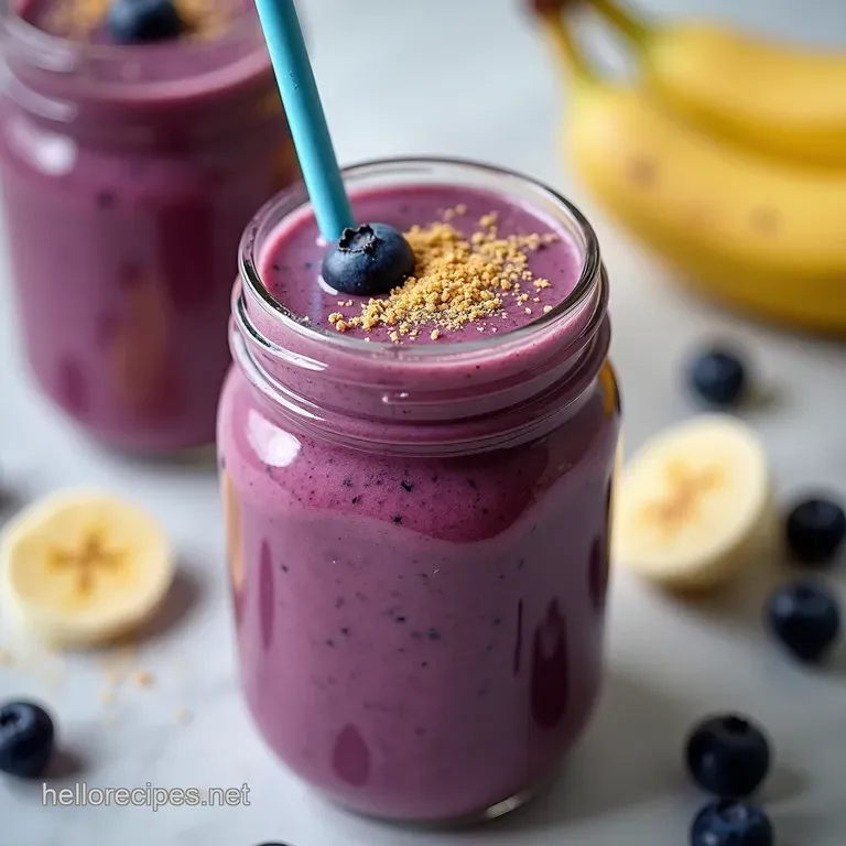 The Ultimate 3Minute Blueberry Banana Protein Smoothie