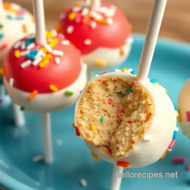 Colorful Funfetti Cake Pops: A Celebration of Flavor and Fun!