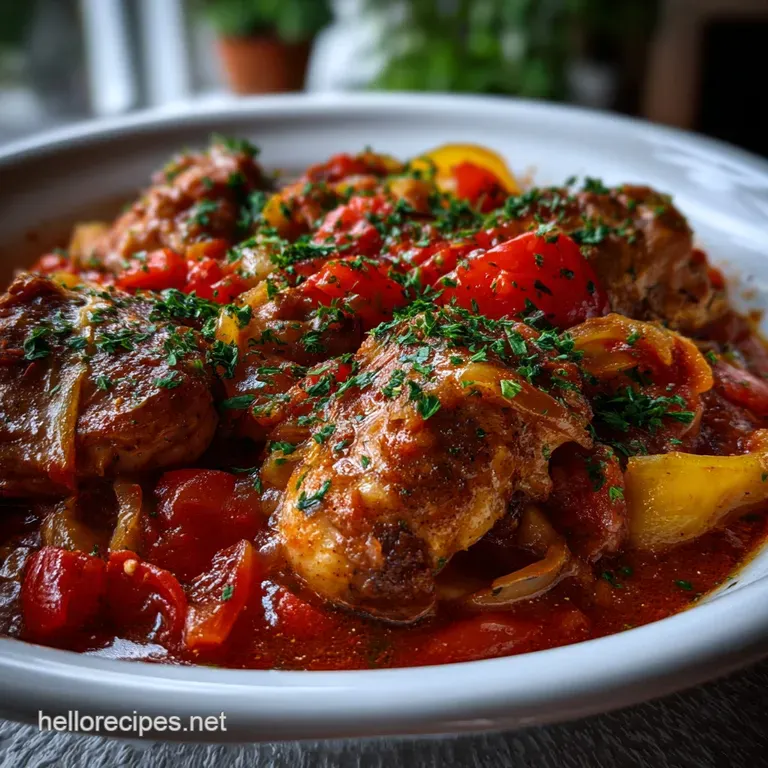 The Best Chicken Cacciatore: Mastering the Hunters Stew presentation