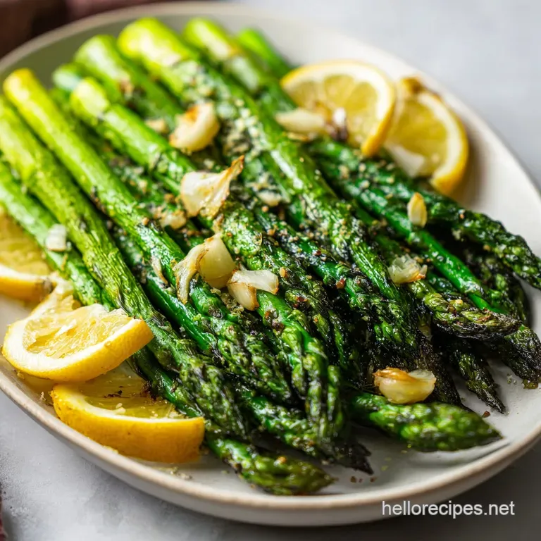 Best Roasted Asparagus: Garlic and Lemon