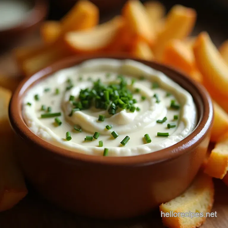 The Proper Pub Grub Sour Cream Chive Dip presentation