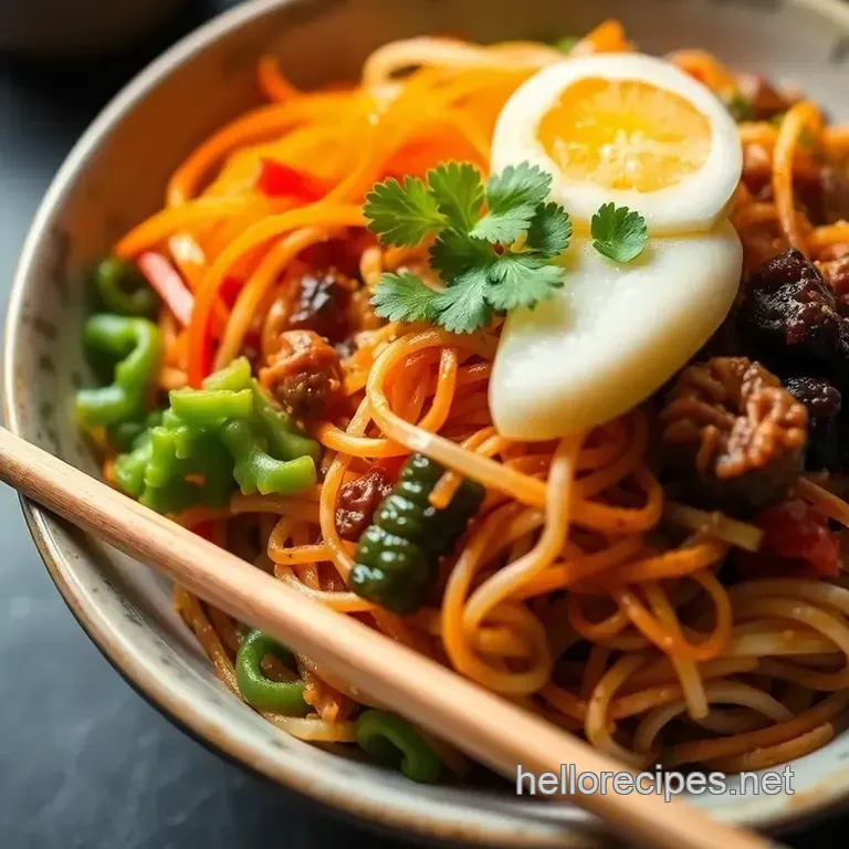Bibimbap Bliss: a Rainbow Rice Bowl of Korean Goodness presentation
