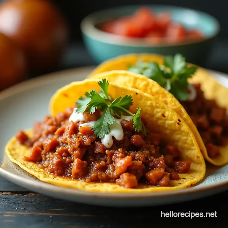 Birria Bliss SlowCooked Beef Tacos with Consom&eacute; Dip