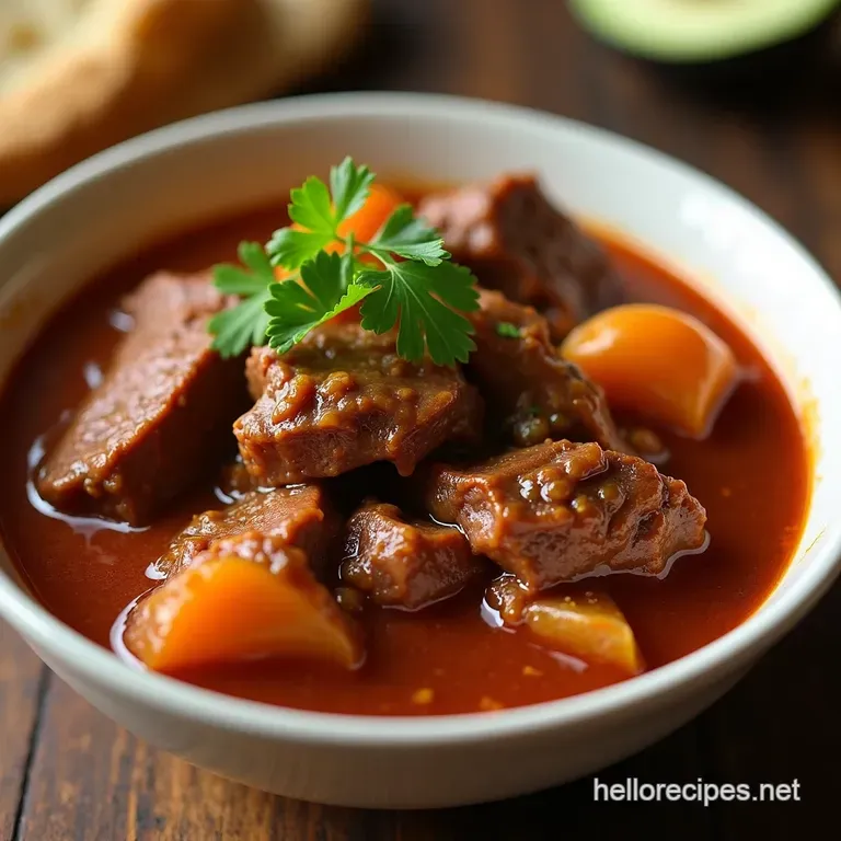 Birria Bonanza Falloffthebone Mexican Beef Stew presentation