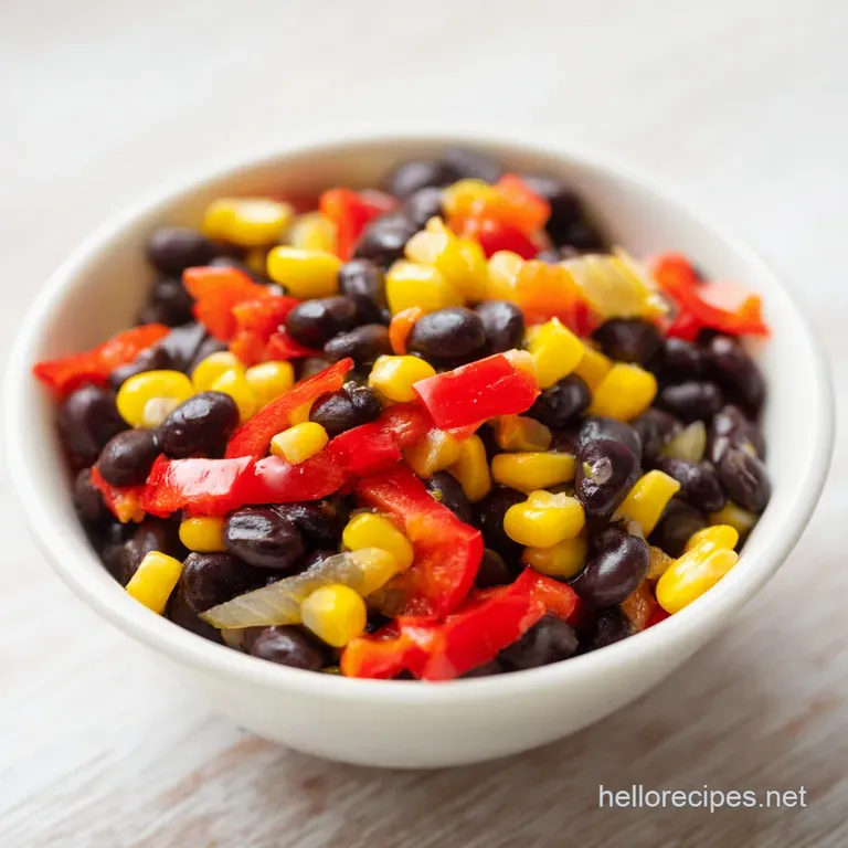 Zesty Black Bean and Corn Skillet: Pan-Seared