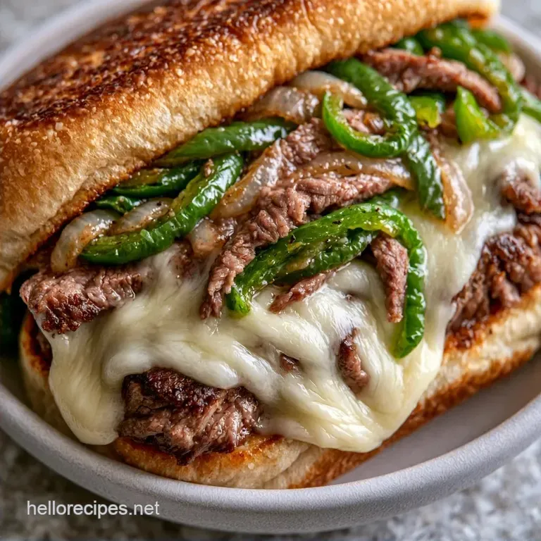 Blackstone Philly Cheesesteak with Peppers