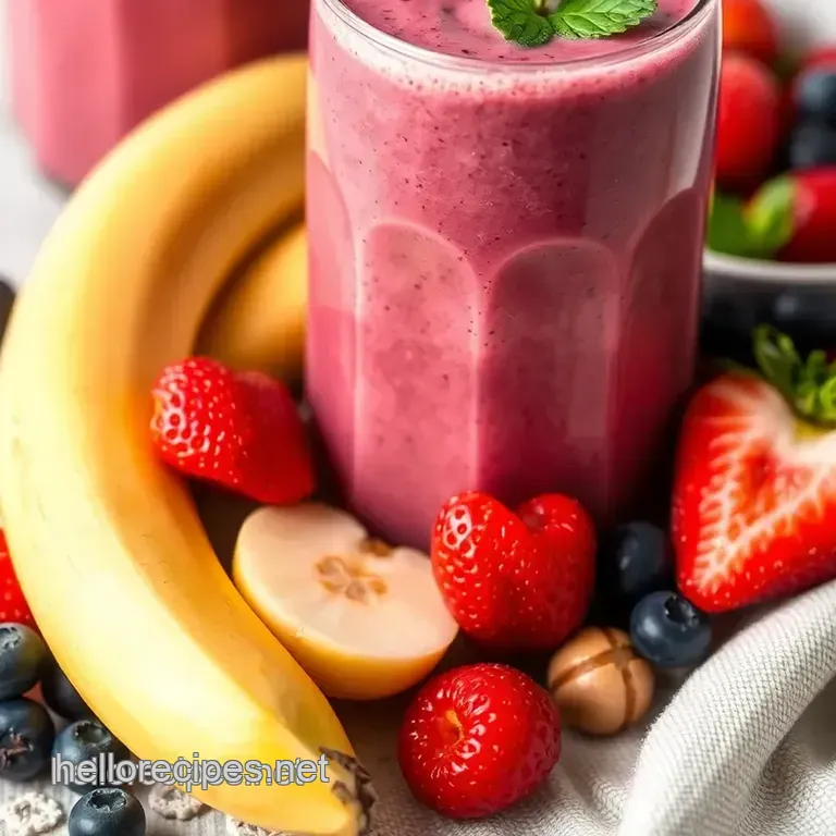 Blend Berry Smoothie - A Delicious & Healthy Boost presentation