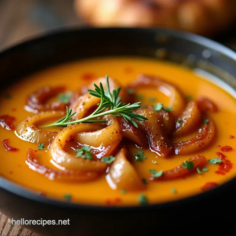 Properly Deep the Brilliant Bold French Onion Soup presentation