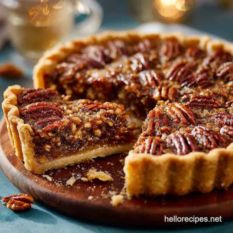 Thanksgiving Desserts: the Ultimate Brown Butter Bourbon Pecan Pie presentation
