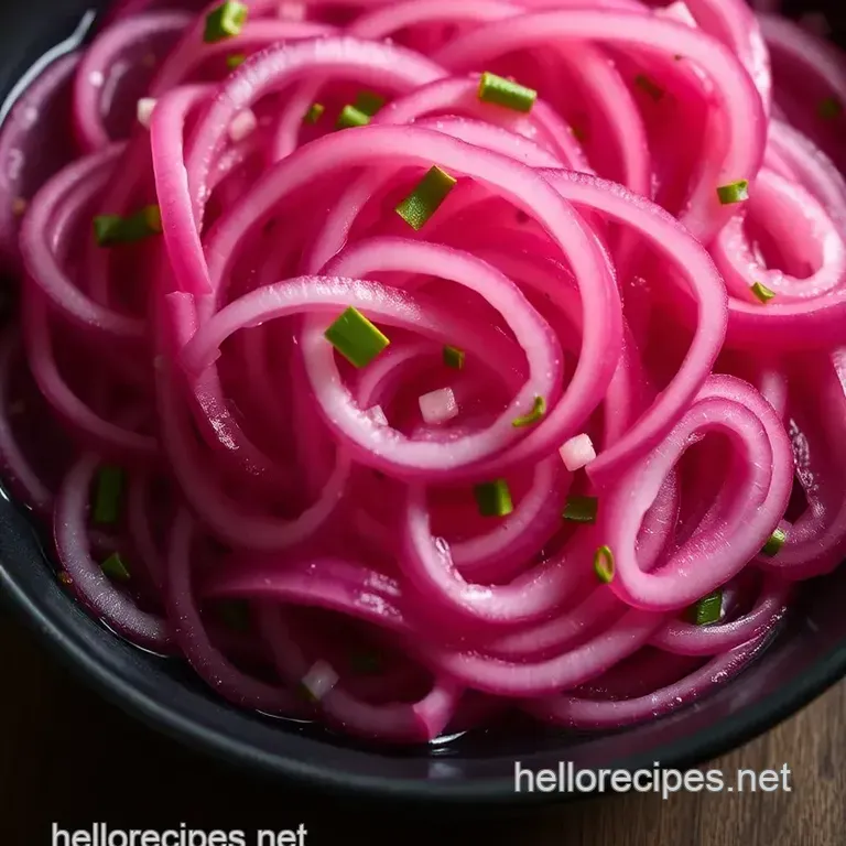 Bright & Bold Pickled Red Onions (Quick & Easy!) presentation