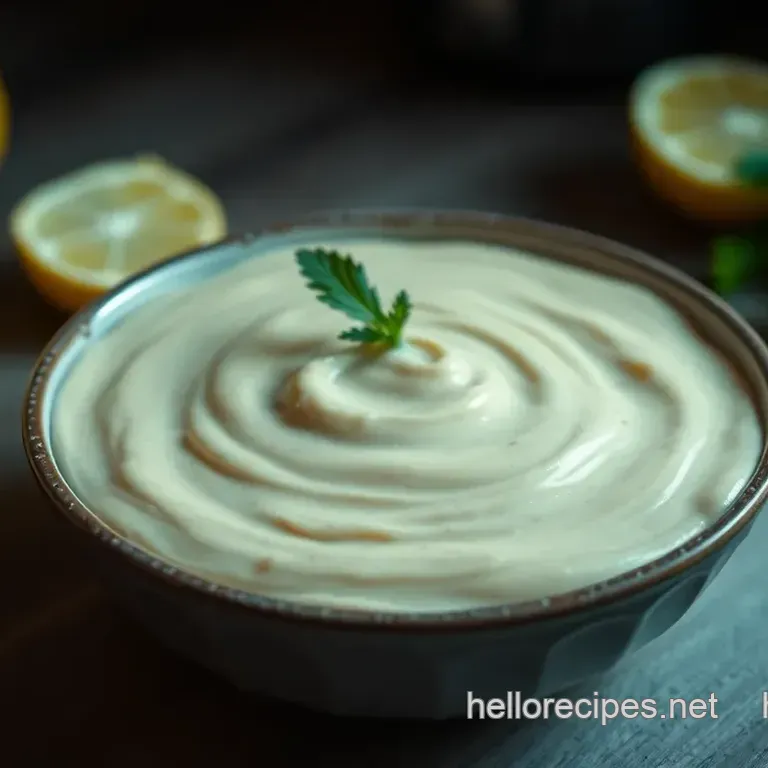 Bright & Creamy Lemon Tahini Dressing