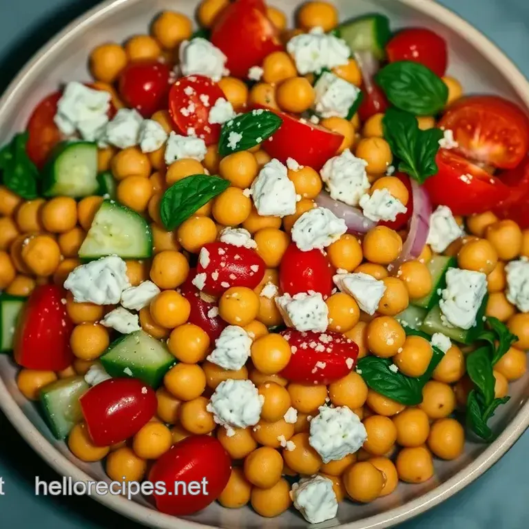 Bright & Zesty Mediterranean Chickpea Salad