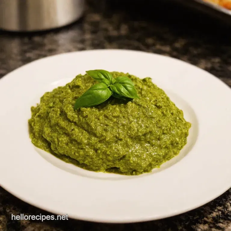 Brilliant Basil Pesto a Simple Speedy Classic presentation