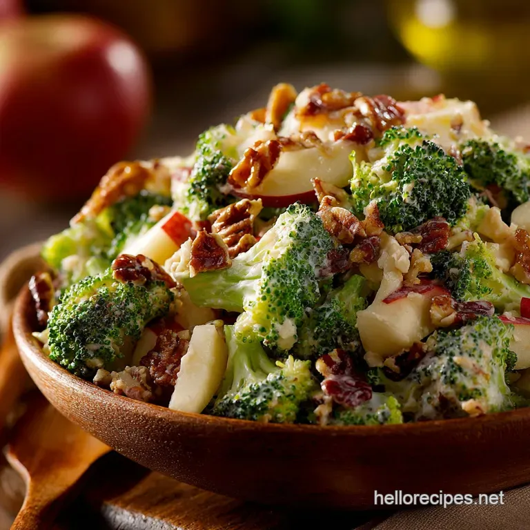 Broccoli Salad with Apples and Pecans The Quintessential Crunchy Side