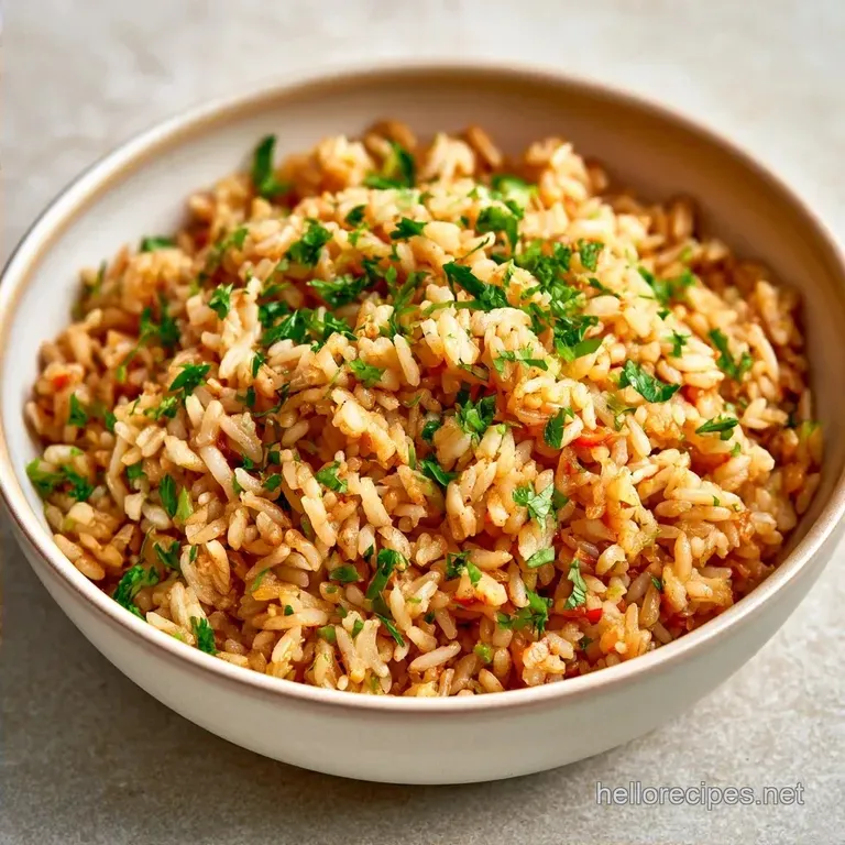 Savory Brown Basmati Rice Pilaf