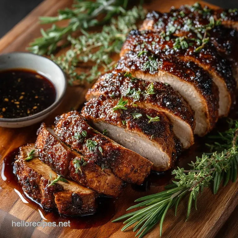 Sticky Sweet The Ultimate Brown Sugar Balsamic Glazed Pork Tenderloin