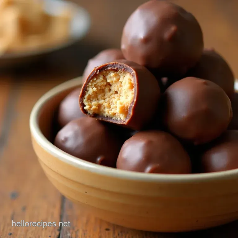 Buckeye Bliss Balls Effortless Nobake Peanut Butter Treats presentation