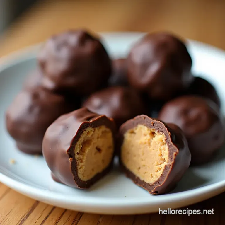 Buckeye Bliss Homemade Chocolate Peanut Butter Balls