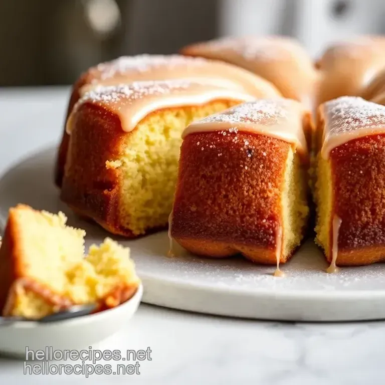 Butter Cake from Mastro s Recipe presentation