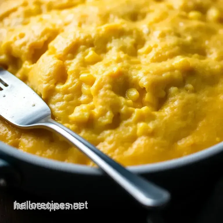 Buttery Corn Bread with Creamed Corn presentation