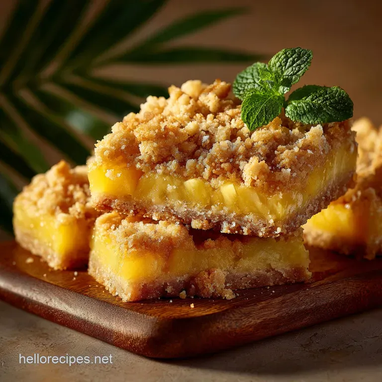 Tropical Sunshine Pineapple Crumble Bars A Jolly Good Sweet Treat