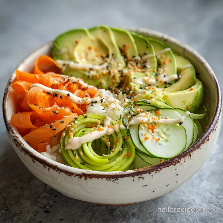 California Roll Bowl with Spicy Mayo and Avocado