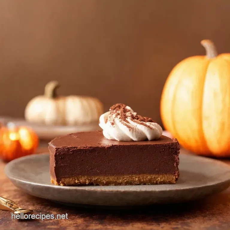 Cappuccino Dream a Decadent Fudge Cheesecake for Fall presentation