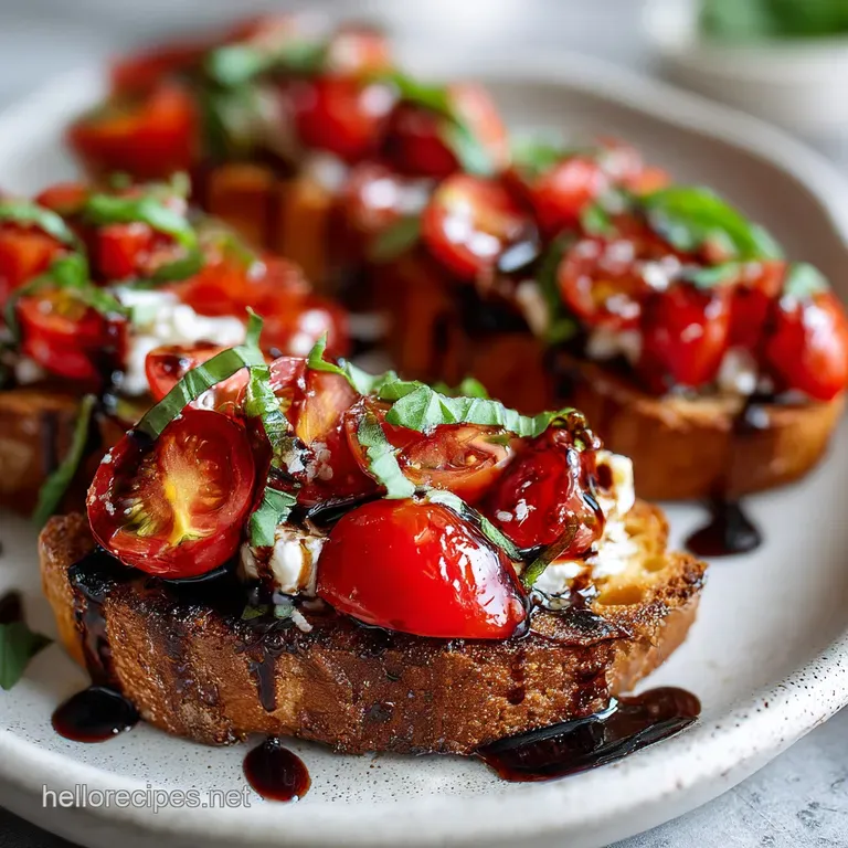 Caprese Bruschetta: Shatter-Crisp Perfection