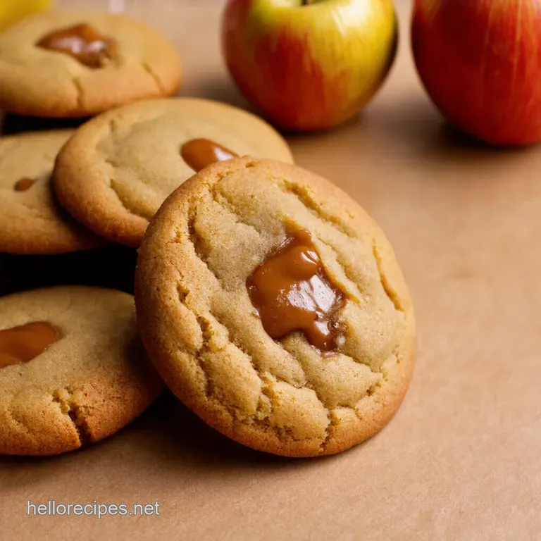 Caramel Apple Cinnamon Swirl Cookies Autumn in Every Bite presentation