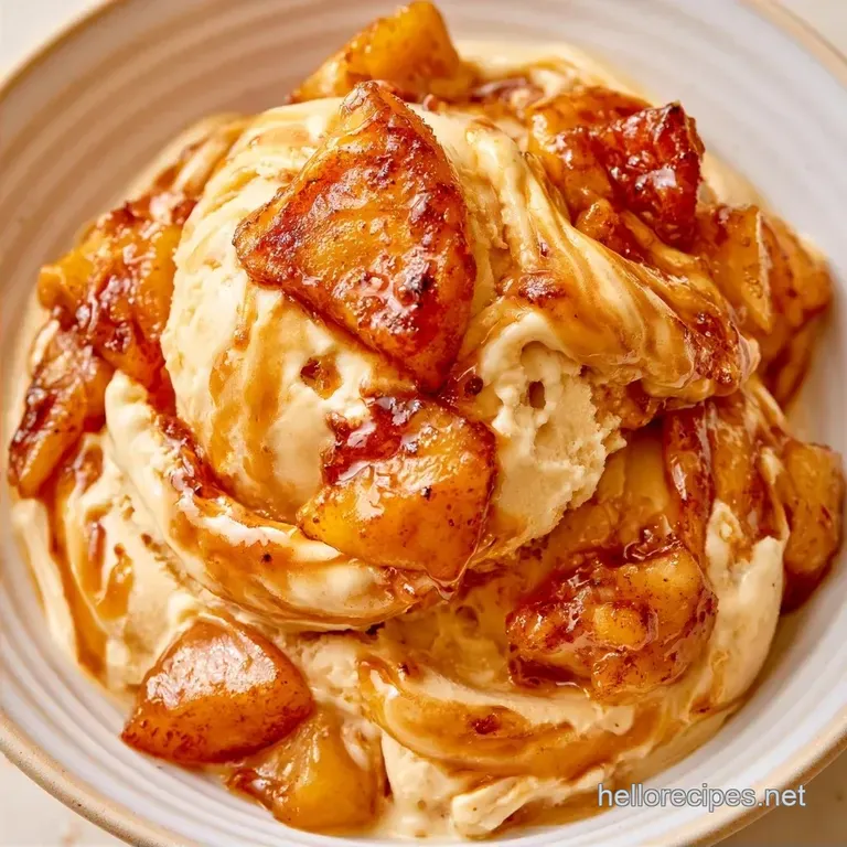 Homemade Caramel Apple Ice Cream: Creamy and Rich