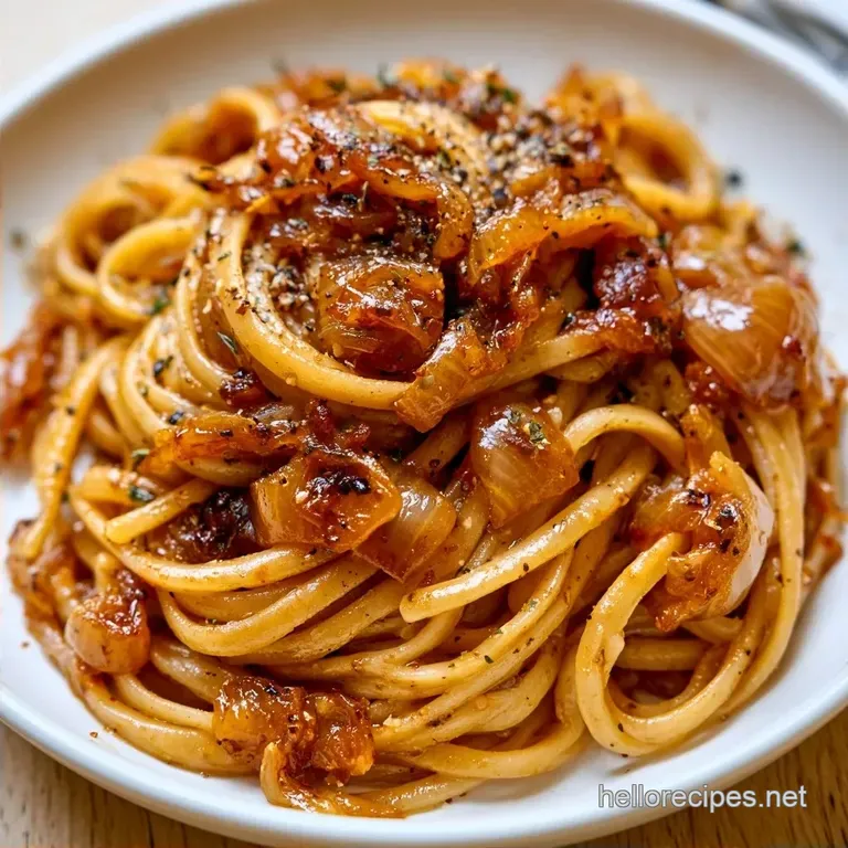 Caramelized Onions and Pasta in 35 Minutes
